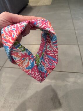 Lilly Pulitzer Multicolor Pink Blue Green Floral Twist Headband